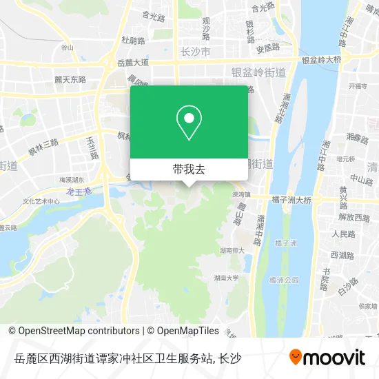 岳麓区西湖街道谭家冲社区卫生服务站地图