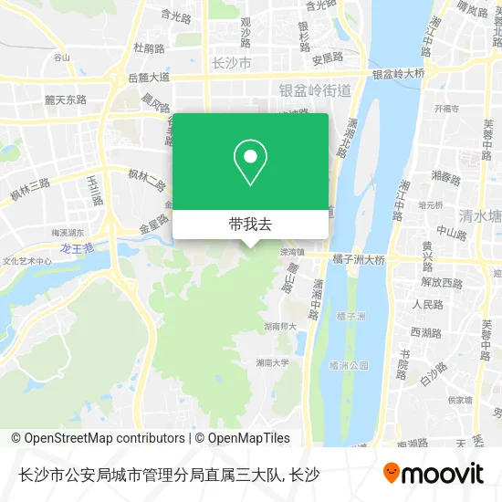 长沙市公安局城市管理分局直属三大队地图