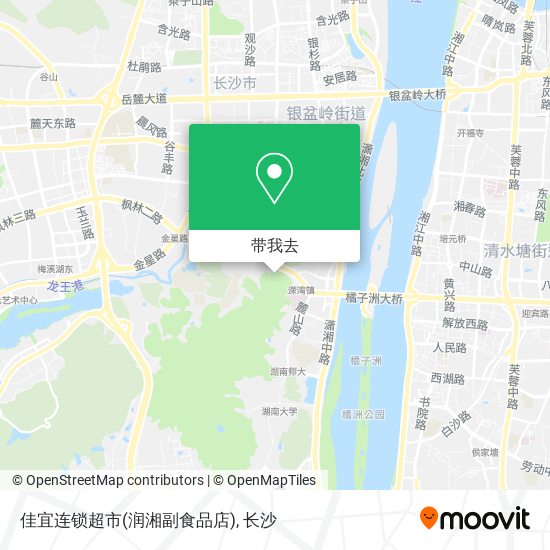 佳宜连锁超市(润湘副食品店)地图