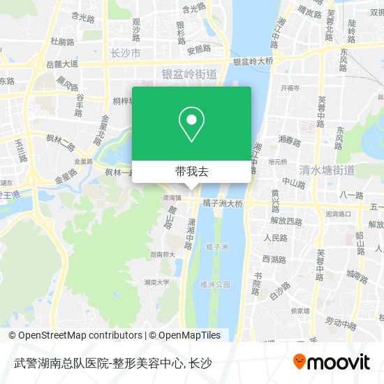 武警湖南总队医院-整形美容中心地图