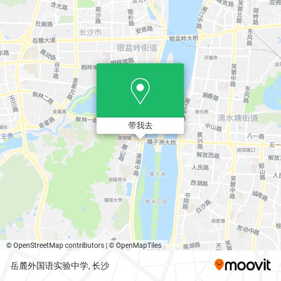 岳麓外国语实验中学地图
