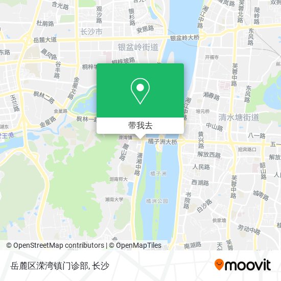 岳麓区溁湾镇门诊部地图