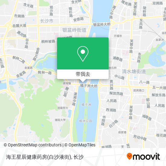 海王星辰健康药房(白沙液街)地图
