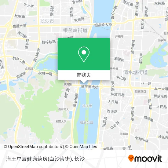 海王星辰健康药房(白沙液街)地图