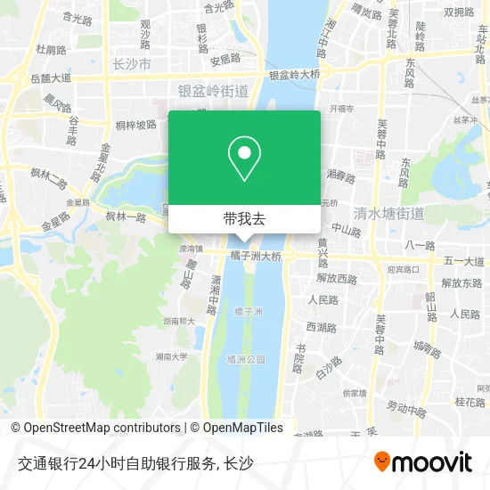 交通银行24小时自助银行服务地图