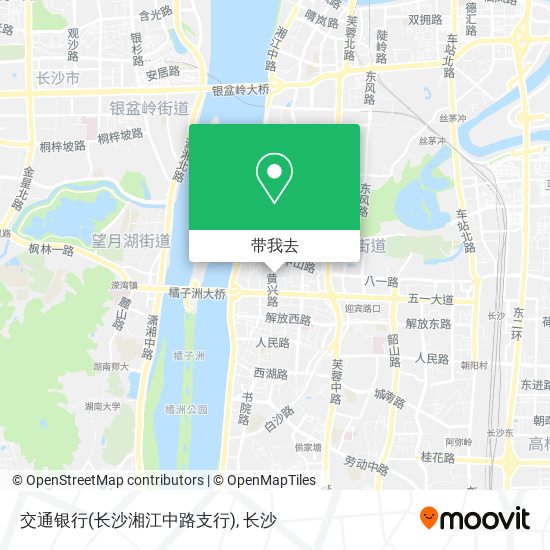 交通银行(长沙湘江中路支行)地图