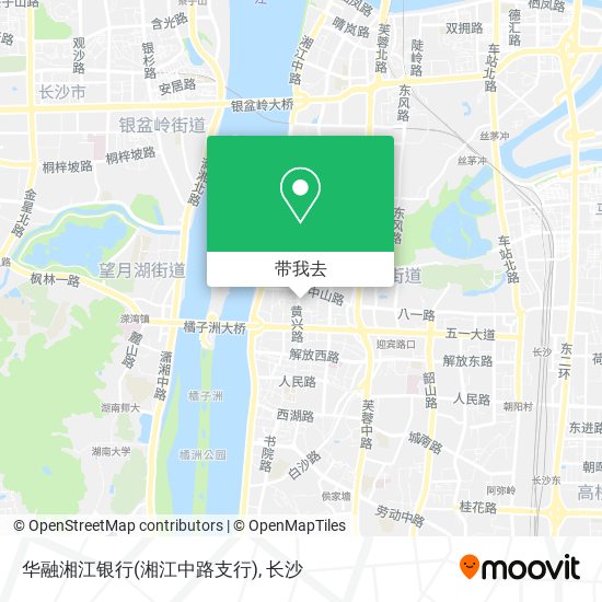 华融湘江银行(湘江中路支行)地图