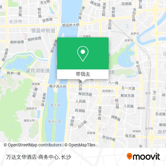 万达文华酒店-商务中心地图
