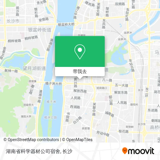湖南省科学器材公司宿舍地图
