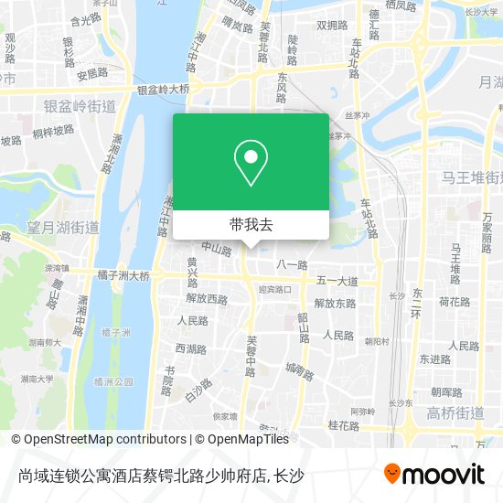 尚域连锁公寓酒店蔡锷北路少帅府店地图