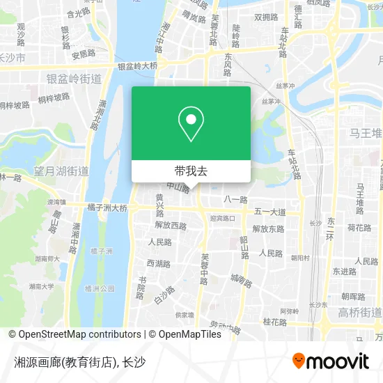 湘源画廊(教育街店)地图