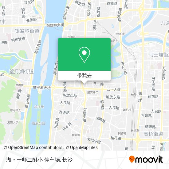 湖南一师二附小-停车场地图