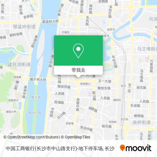 中国工商银行(长沙市中山路支行)-地下停车场地图