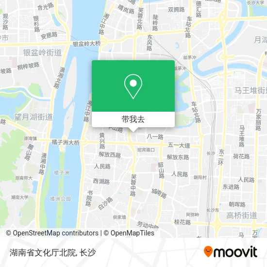 湖南省文化厅北院地图