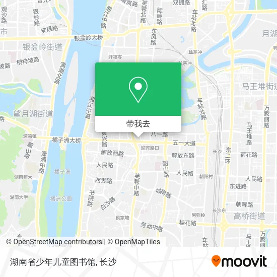 湖南省少年儿童图书馆地图