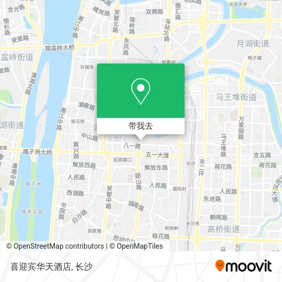 喜迎宾华天酒店地图
