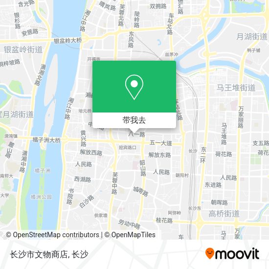 长沙市文物商店地图