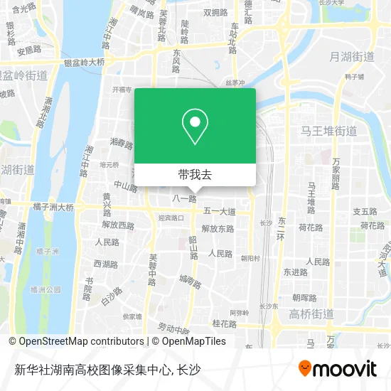 新华社湖南高校图像采集中心地图