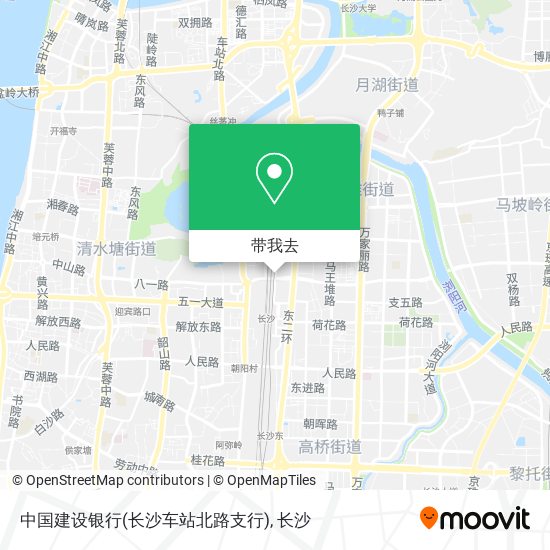 中国建设银行(长沙车站北路支行)地图