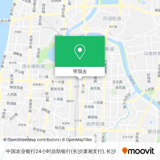 中国农业银行24小时自助银行(长沙潇湘支行)地图