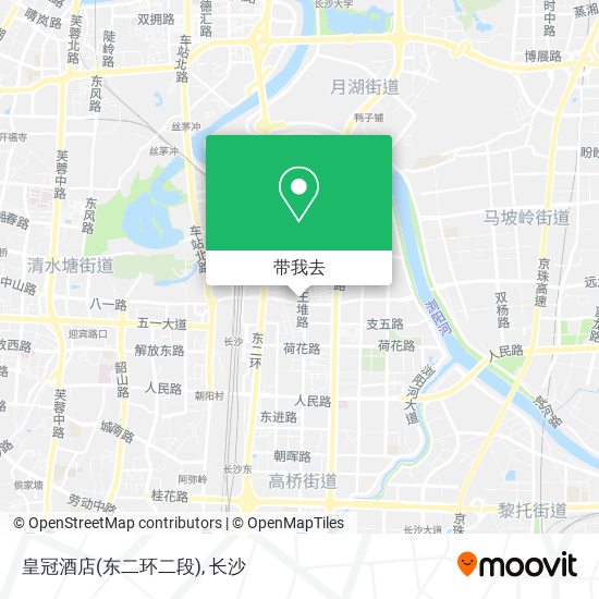 皇冠酒店(东二环二段)地图