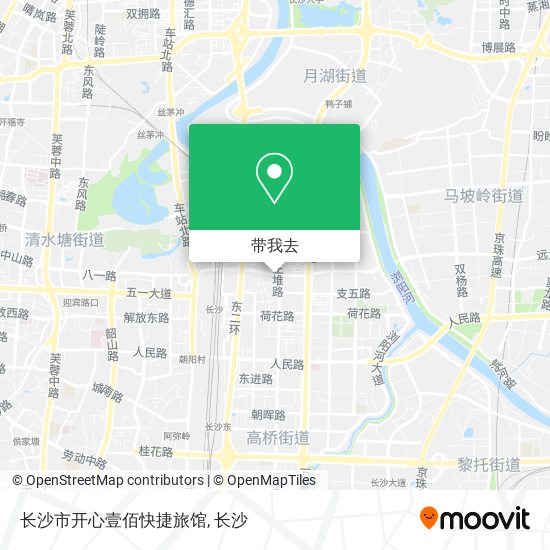 长沙市开心壹佰快捷旅馆地图