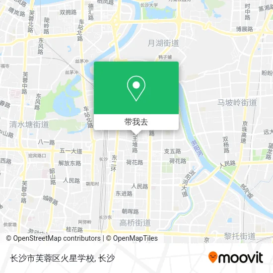 长沙市芙蓉区火星学校地图