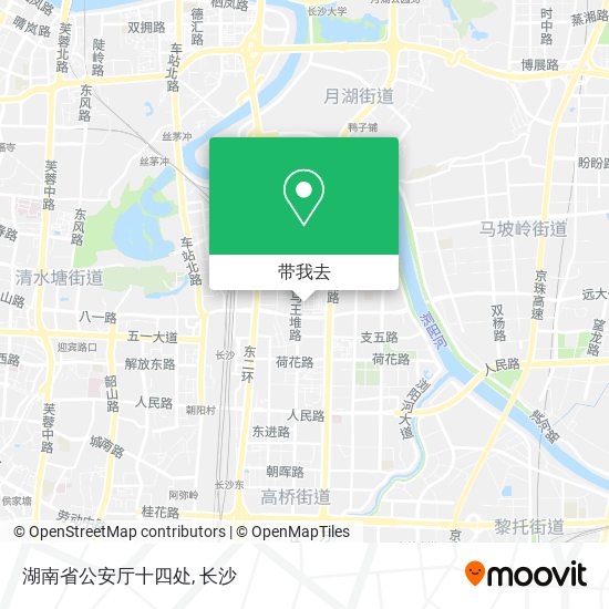 湖南省公安厅十四处地图