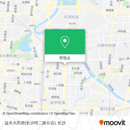 益丰大药房(长沙纬二路分店)地图