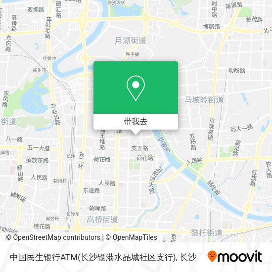 中国民生银行ATM(长沙银港水晶城社区支行)地图