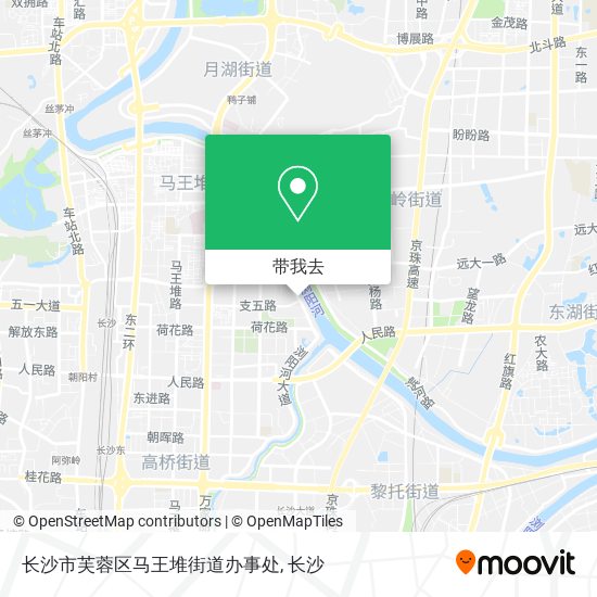 长沙市芙蓉区马王堆街道办事处地图