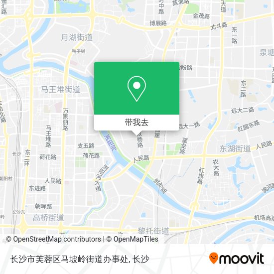 长沙市芙蓉区马坡岭街道办事处地图