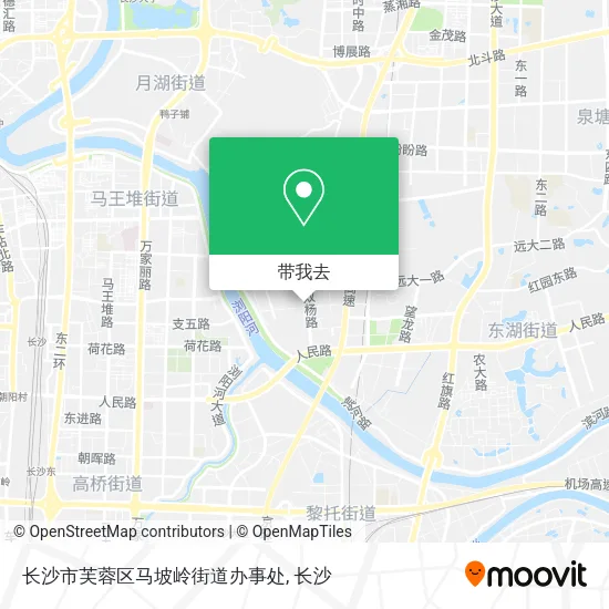长沙市芙蓉区马坡岭街道办事处地图