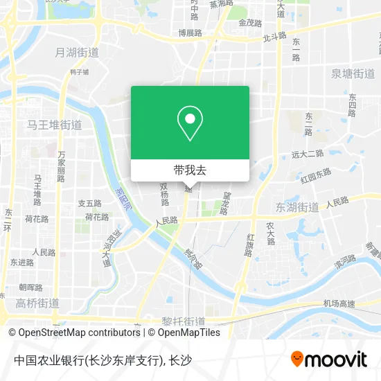 中国农业银行(长沙东岸支行)地图