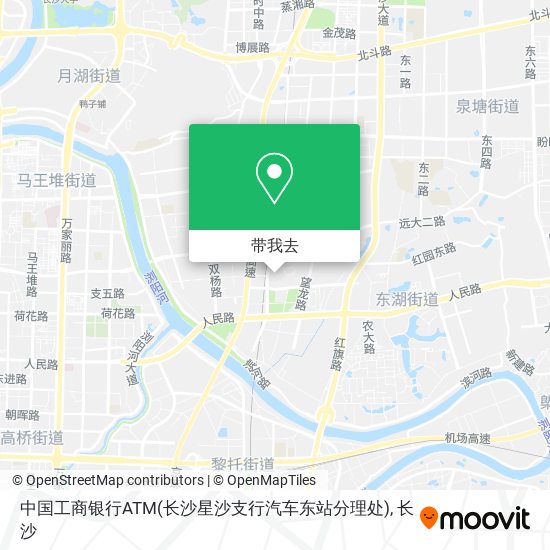 中国工商银行ATM(长沙星沙支行汽车东站分理处)地图