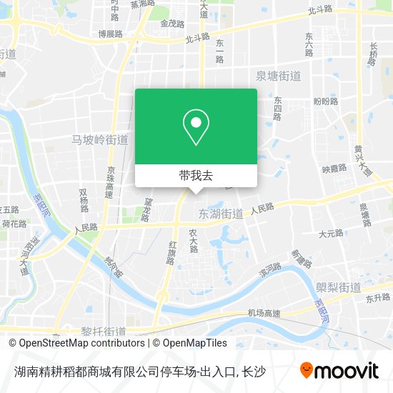 湖南精耕稻都商城有限公司停车场-出入口地图