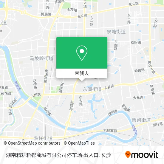 湖南精耕稻都商城有限公司停车场-出入口地图