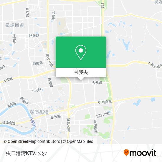 虫二港湾KTV地图