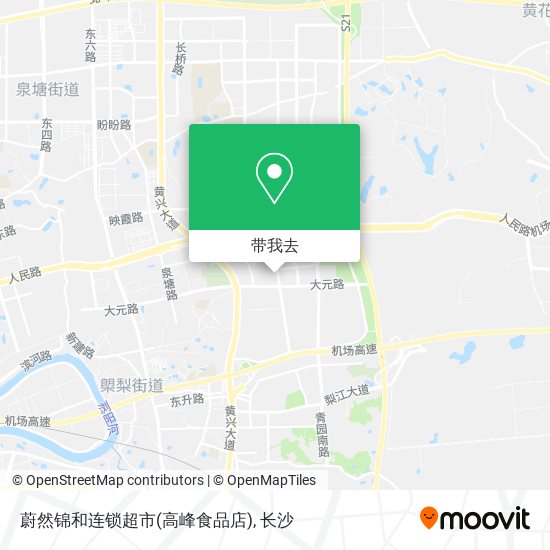 蔚然锦和连锁超市(高峰食品店)地图