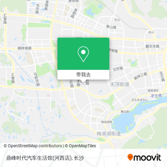 鼎峰时代汽车生活馆(河西店)地图