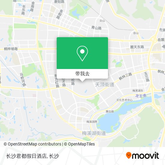 长沙君都假日酒店地图