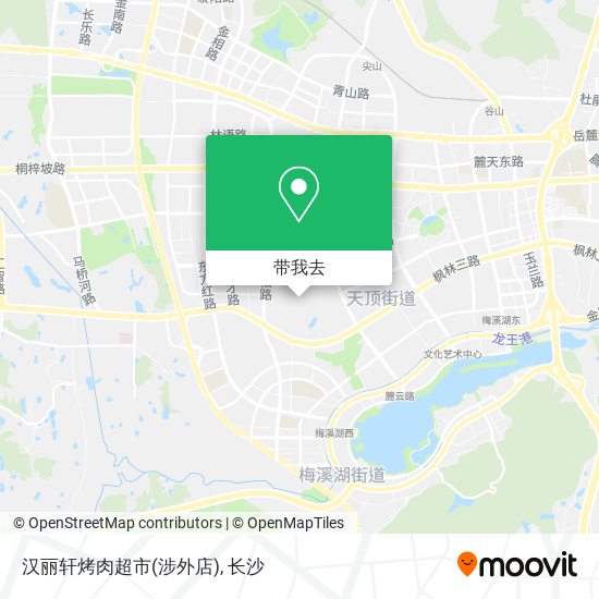 汉丽轩烤肉超市(涉外店)地图