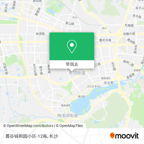 麓谷锦和园小区-12栋地图