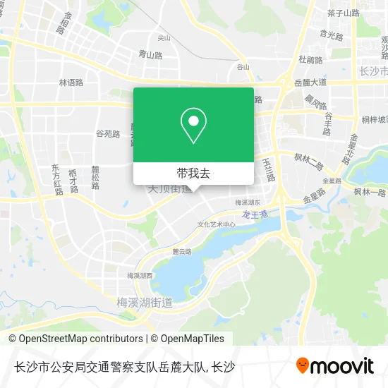 长沙市公安局交通警察支队岳麓大队地图