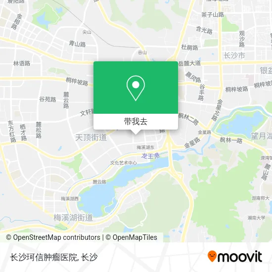 长沙珂信肿瘤医院地图