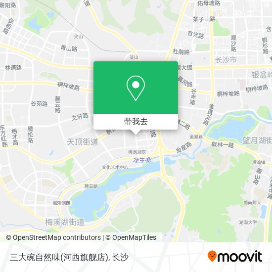 三大碗自然味(河西旗舰店)地图