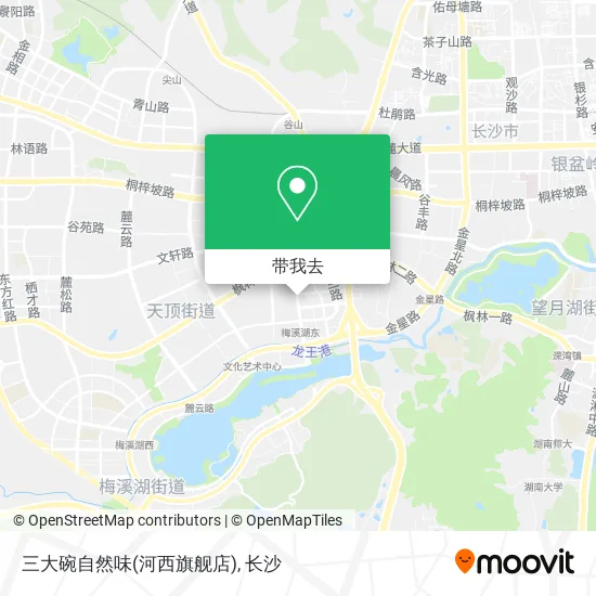 三大碗自然味(河西旗舰店)地图