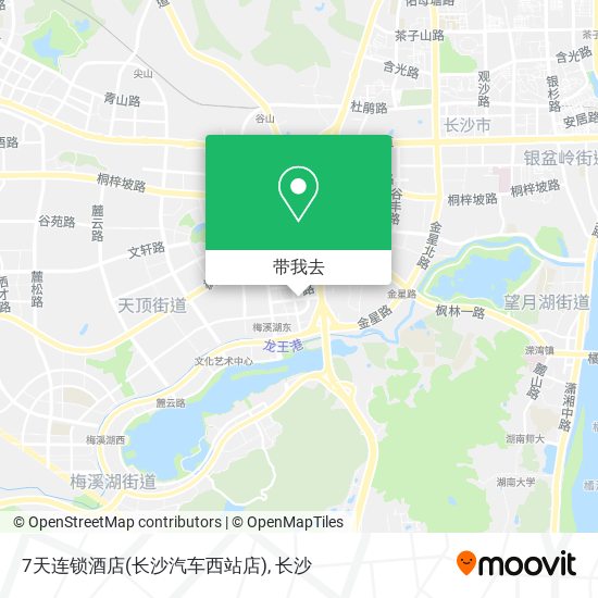 7天连锁酒店(长沙汽车西站店)地图