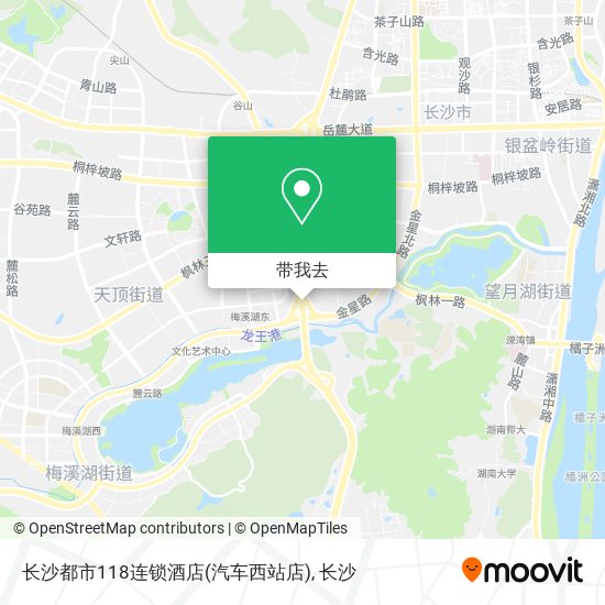 长沙都市118连锁酒店(汽车西站店)地图