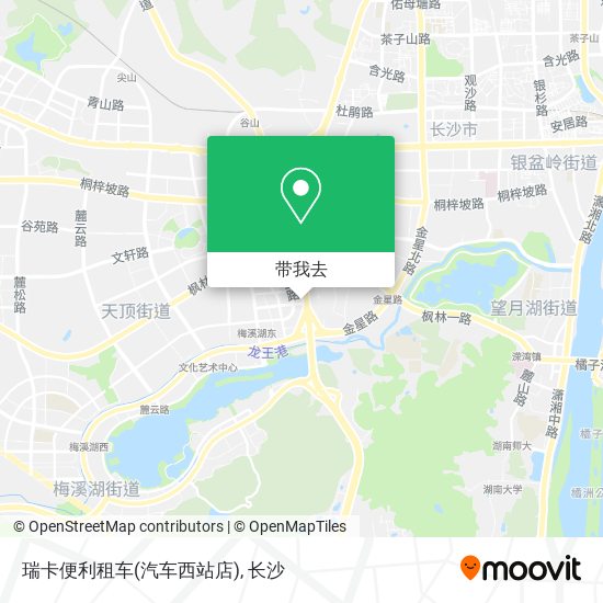 瑞卡便利租车(汽车西站店)地图